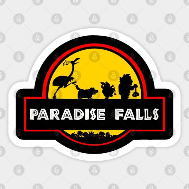 Paradise Falls Sticker by Mick-E-Mart